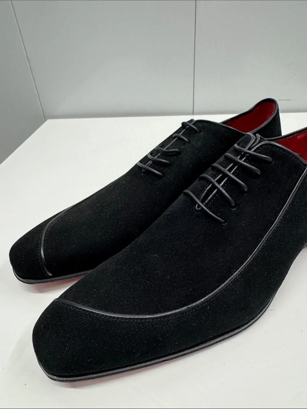 Caporicci Black calfskin Suede Derby Shoes 9.5 (so soft, like butter)